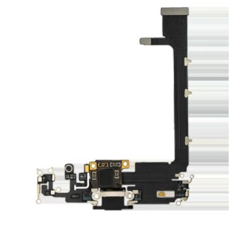 Ladebuchse Flexkabel mit Platine für iPhone 11 Pro Max (Aftermarket Plus) (Space Gray)