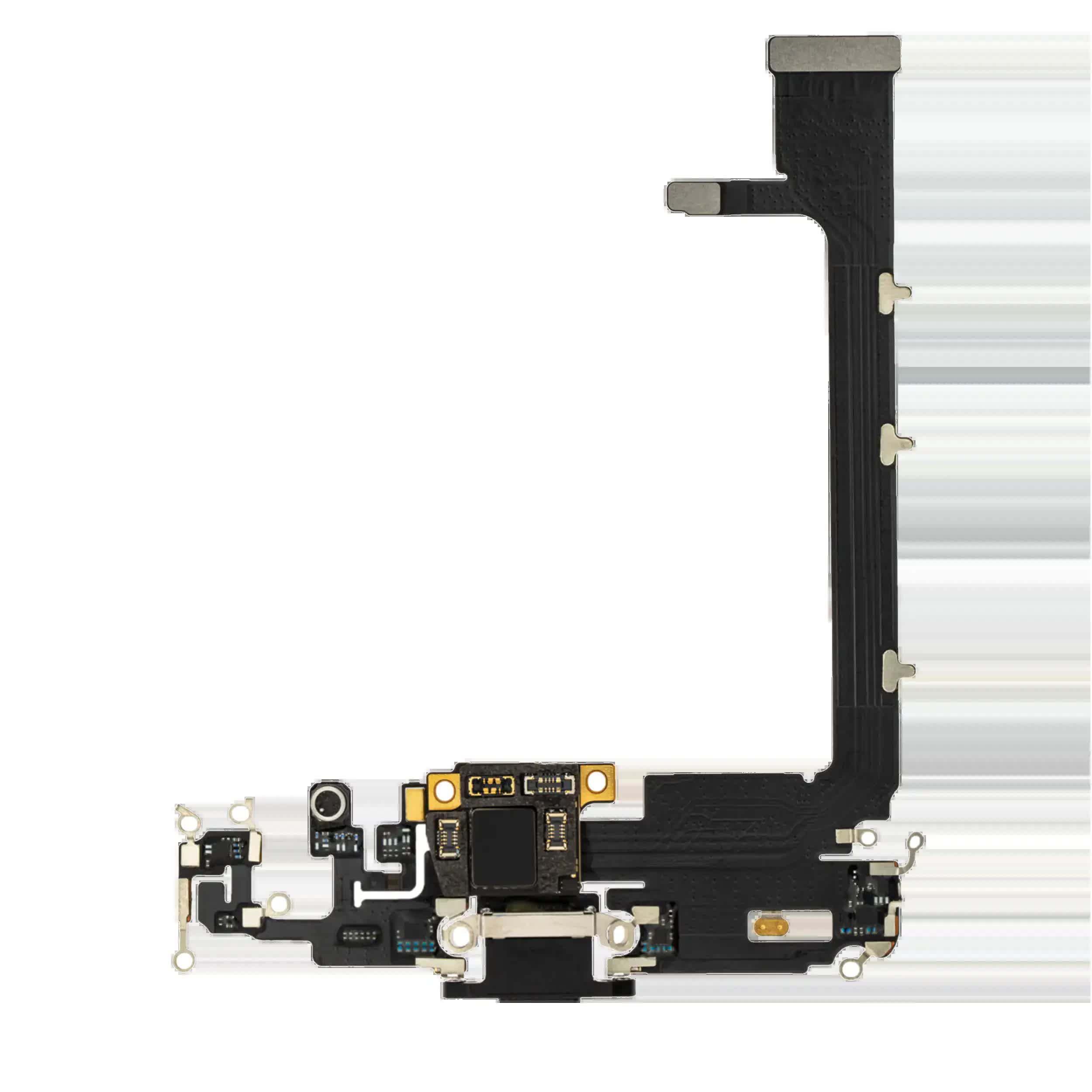 Ladebuchse Flexkabel mit Platine für iPhone 11 Pro Max (Aftermarket Plus) (Space Gray)
