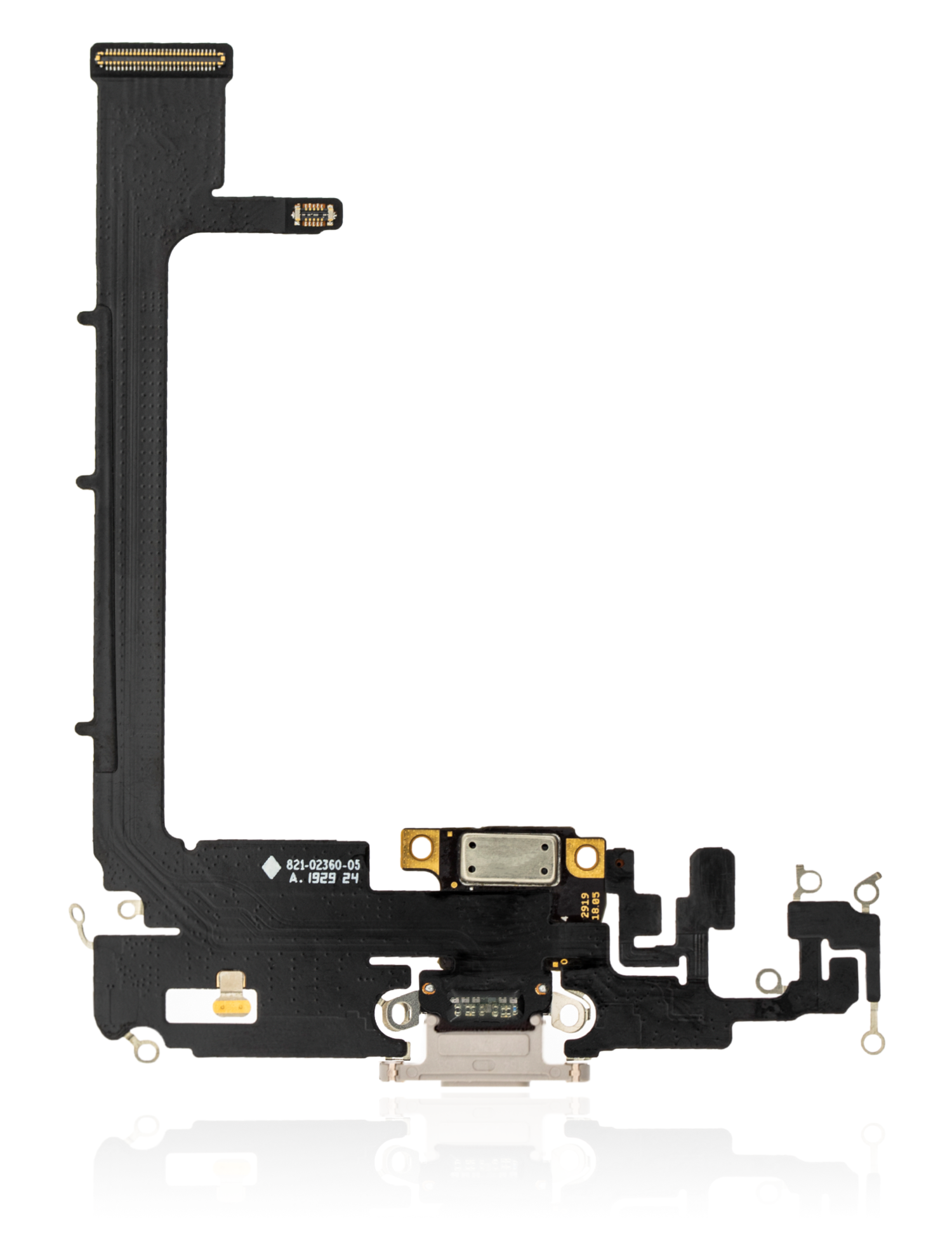 Ladebuchse Flexkabel mit Platine für iPhone 11 Pro Max (Aftermarket Plus) (Silver (Silber)) – Bild 3