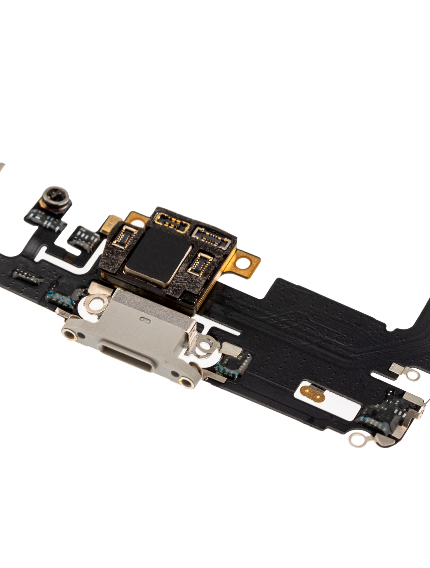 Ladebuchse Flexkabel mit Platine für iPhone 11 Pro Max (Aftermarket Plus) (Silver (Silber)) – Bild 4