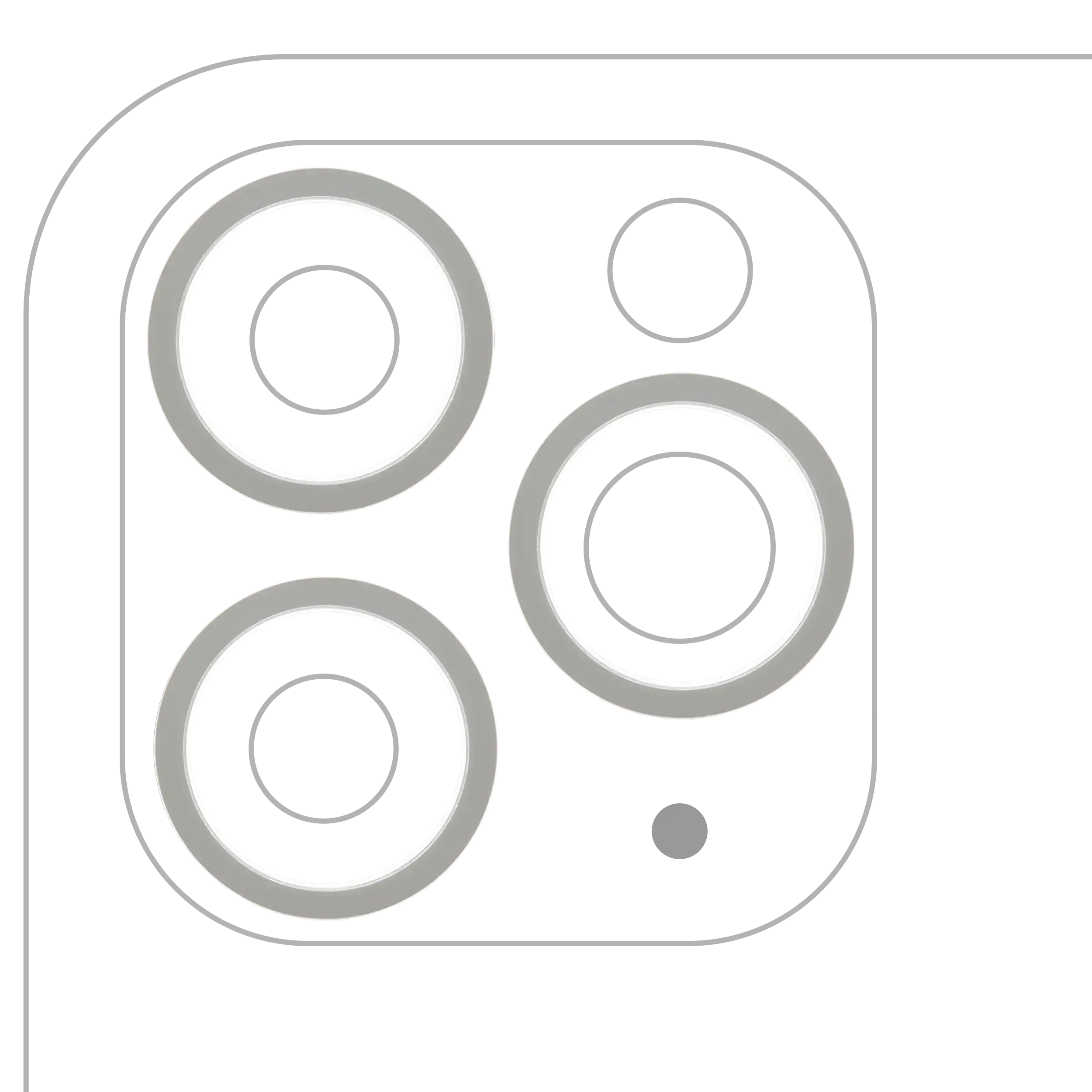 Rückkamera-Glas (nur Glas) mit Klebefolie für iPhone 11 Pro / Pro Max (3-teiliges Set) (Aftermarket Plus) (10er-Pack) – Bild 4