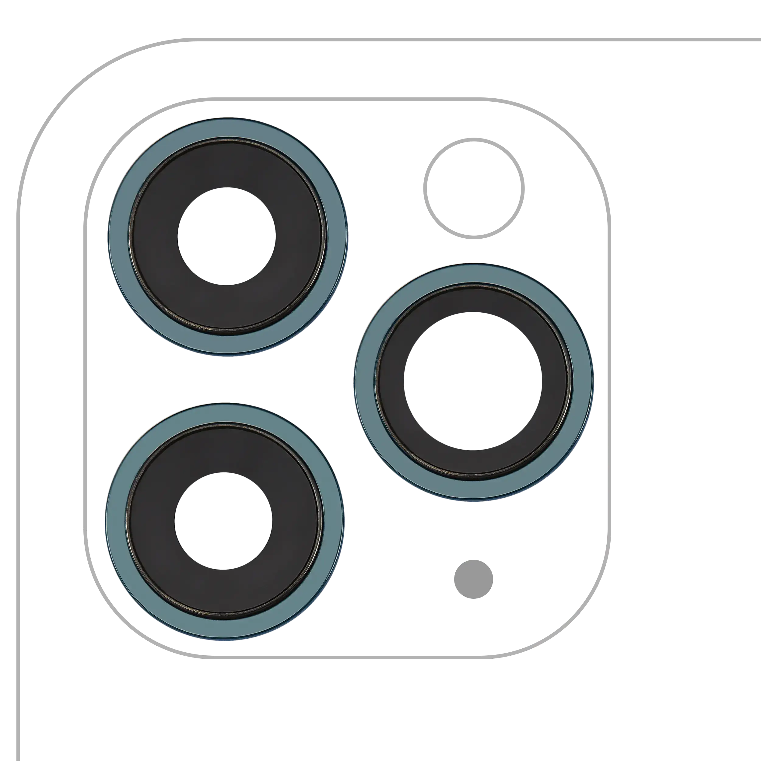 Rückkamera-Glas (nur Glas) mit Klebefolie für iPhone 11 Pro / Pro Max (3-teiliges Set) (Aftermarket Plus) (10er-Pack) – Bild 5