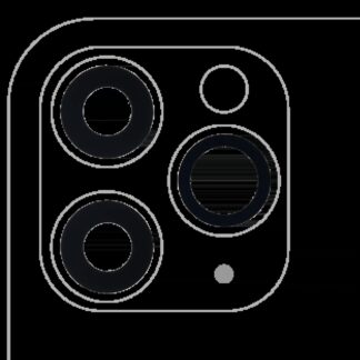 Rückkamera-Glas (nur Glas) mit Klebefolie für iPhone 11 Pro / Pro Max (3-teiliges Set) (Aftermarket Plus) (10er-Pack)