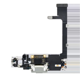 Ladebuchse Flexkabel mit Platine für iPhone 11 Pro (Premium) (Silver (Silber))