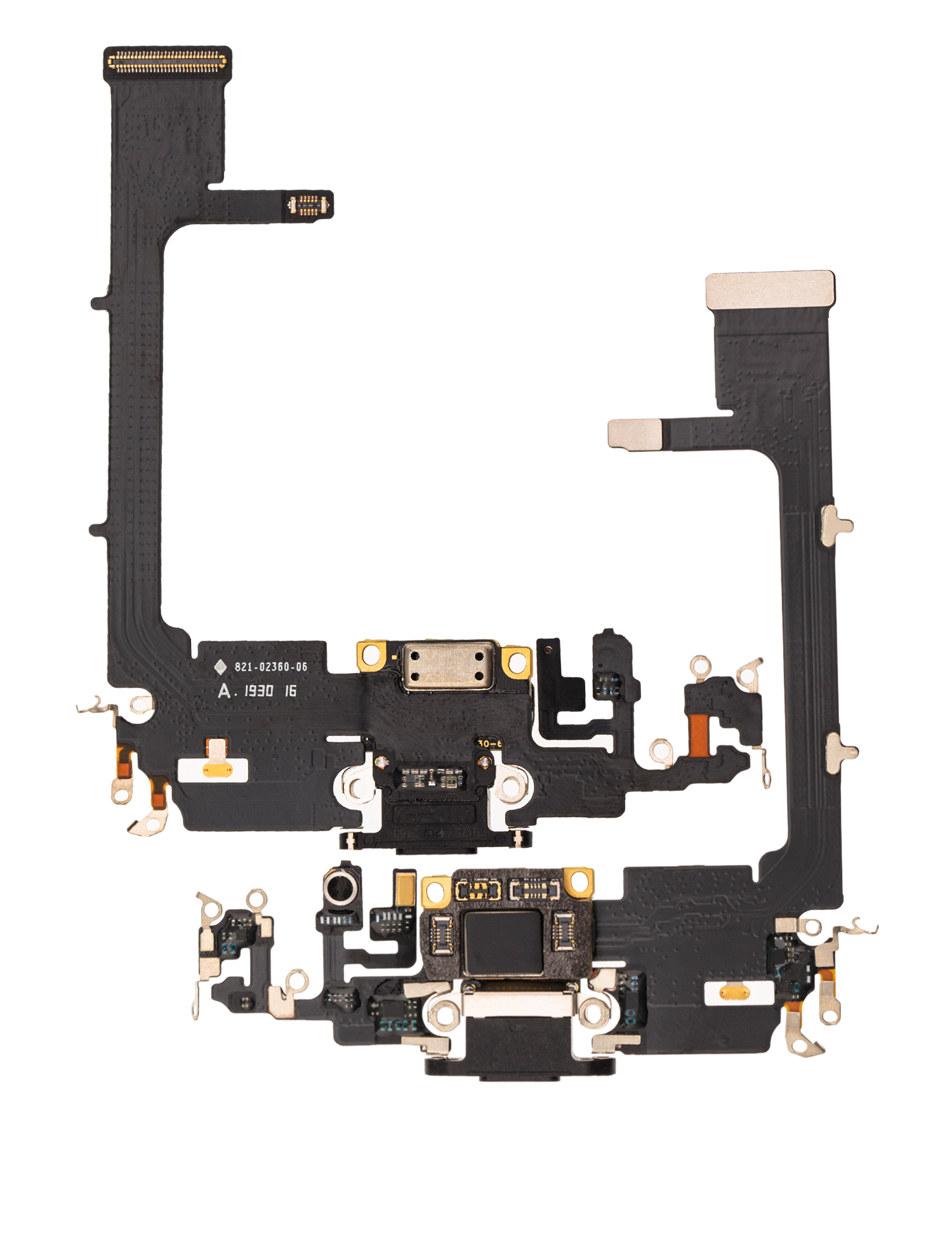 Ladebuchse Flexkabel mit Platine für iPhone 11 Pro (Aftermarket Plus) (Space Gray) – Bild 2