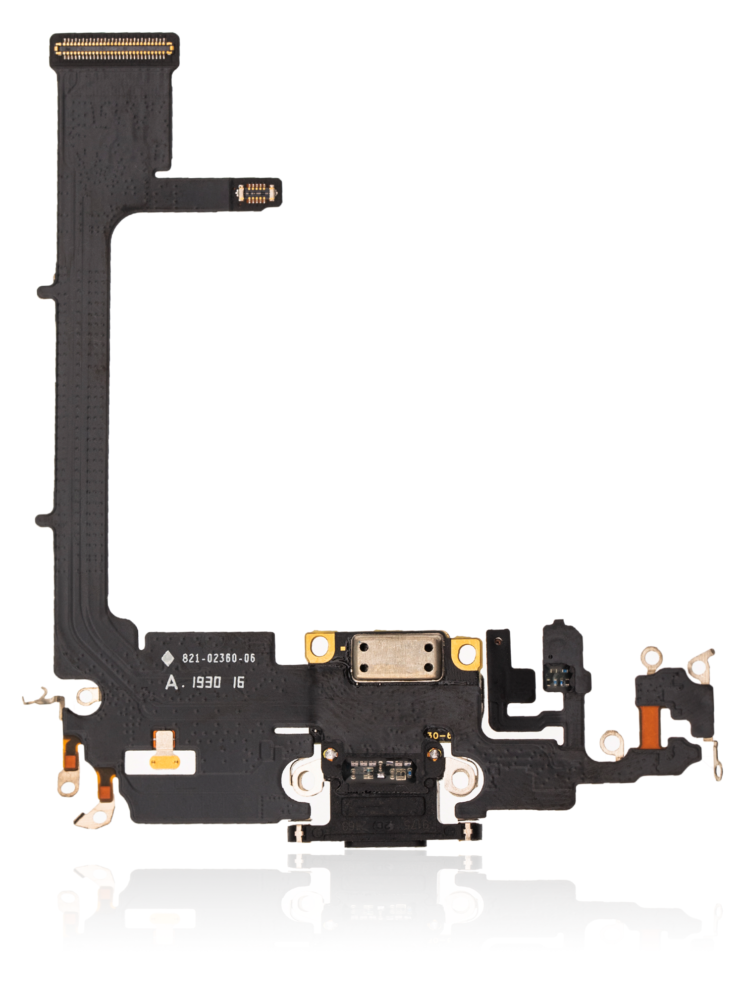 Ladebuchse Flexkabel mit Platine für iPhone 11 Pro (Aftermarket Plus) (Space Gray) – Bild 3