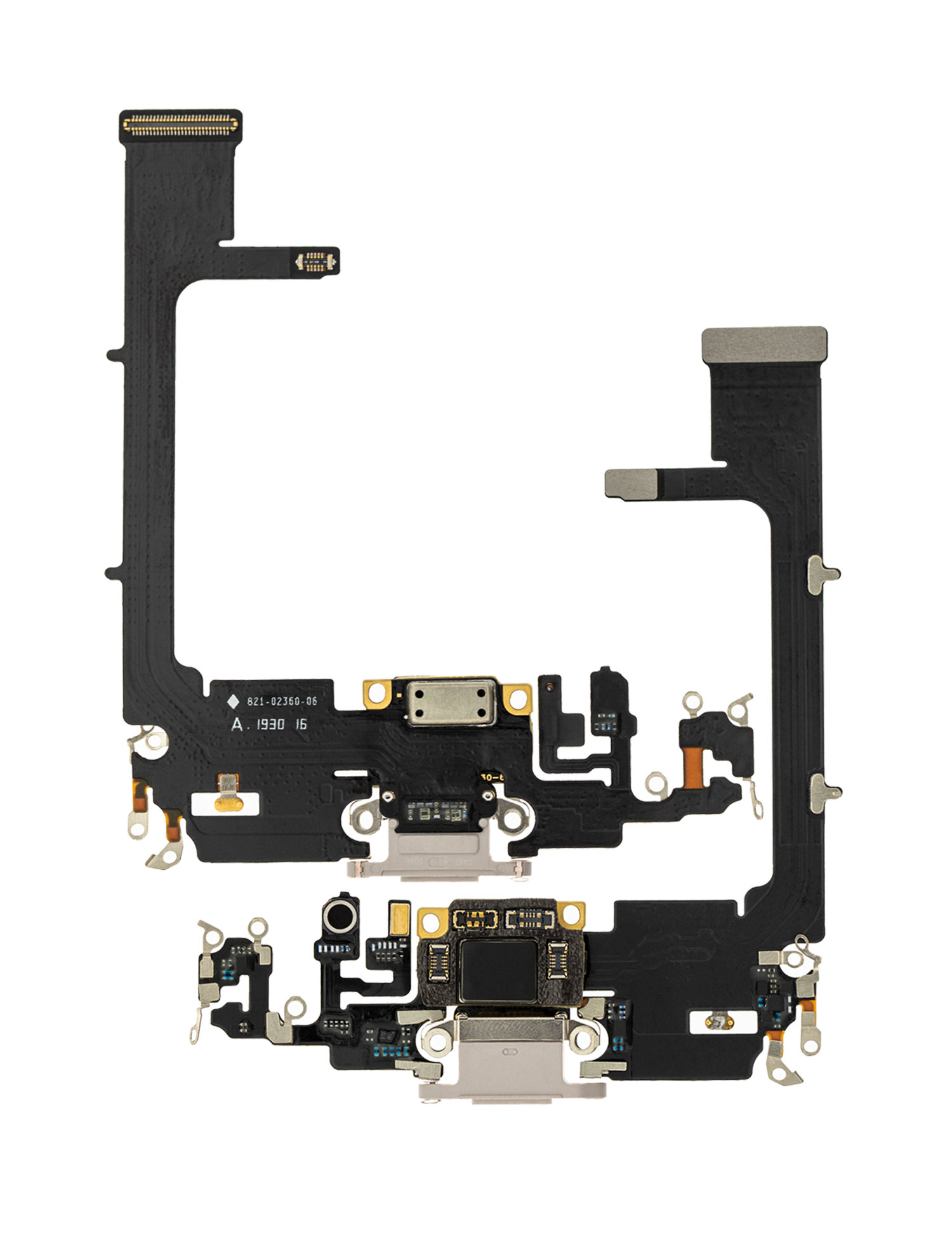 Ladebuchse Flexkabel mit Platine für iPhone 11 Pro (Aftermarket Plus) (Silver (Silber)) – Bild 2