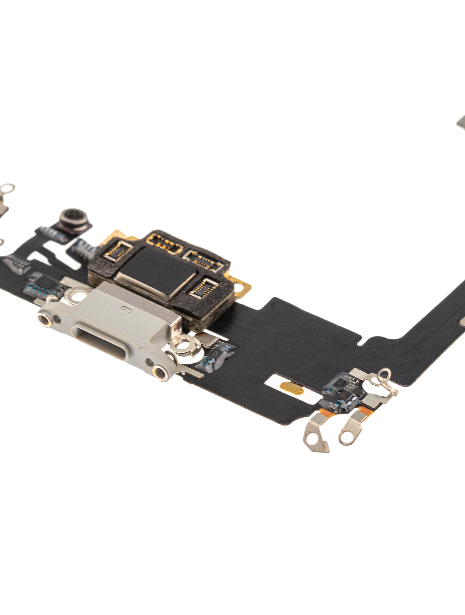 Ladebuchse Flexkabel mit Platine für iPhone 11 Pro (Aftermarket Plus) (Silver (Silber)) – Bild 4