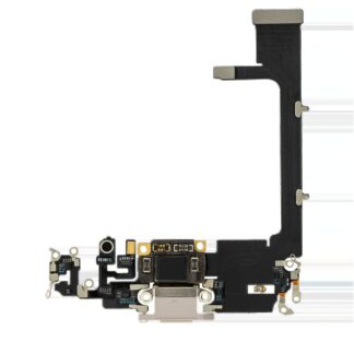 Ladebuchse Flexkabel mit Platine für iPhone 11 Pro (Aftermarket Plus) (Silver (Silber))