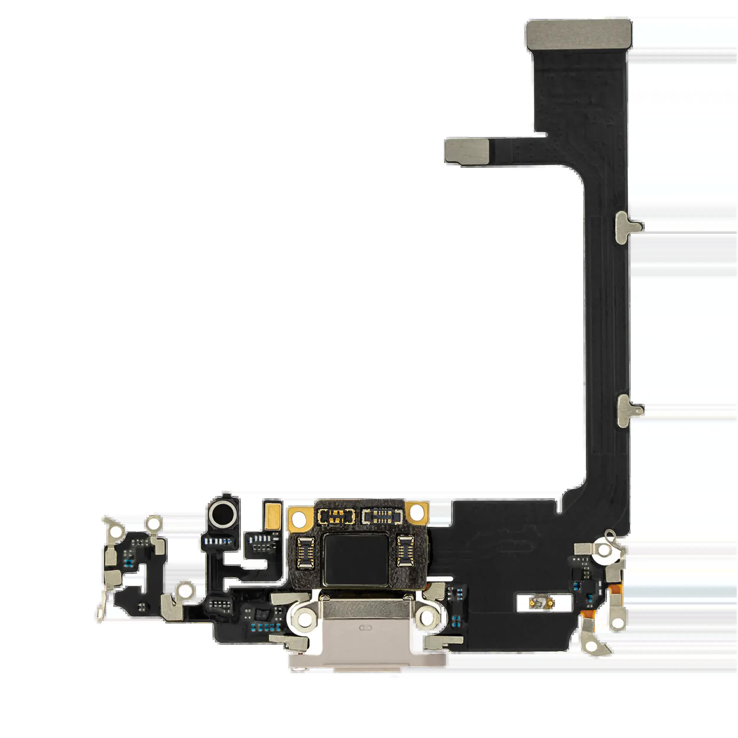 Ladebuchse Flexkabel mit Platine für iPhone 11 Pro (Aftermarket Plus) (Silver (Silber))