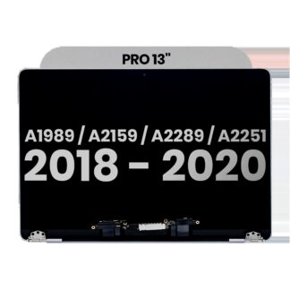 komplette LCD-Displayeinheit für MacBook Pro 13" A1989 (2018-2019) / A2159 (2019) / A2289 / A2251 (2020) (ausgebautes Originalteil: Grade A) (Space Gray)