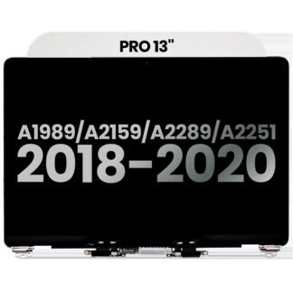 komplette LCD-Displayeinheit für MacBook Pro 13" A1989 (2018-2019) / A2159 (2019) / A2289 / A2251 (2020) (ausgebautes Originalteil: Grade A) (Silver (Silber))