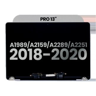 komplette LCD-Displayeinheit für MacBook Pro 13" A1989 (2018-2019) / A2159 (2019) / A2289 / A2251 (2020) (ausgebautes Originalteil: Grade B) (Space Gray)