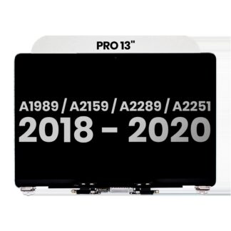 komplette LCD-Displayeinheit für MacBook Pro 13" A1989 (2018-2019) / A2159 (2019) / A2289 / A2251 (2020) (ausgebautes Originalteil: Grade B) (Silver (Silber))