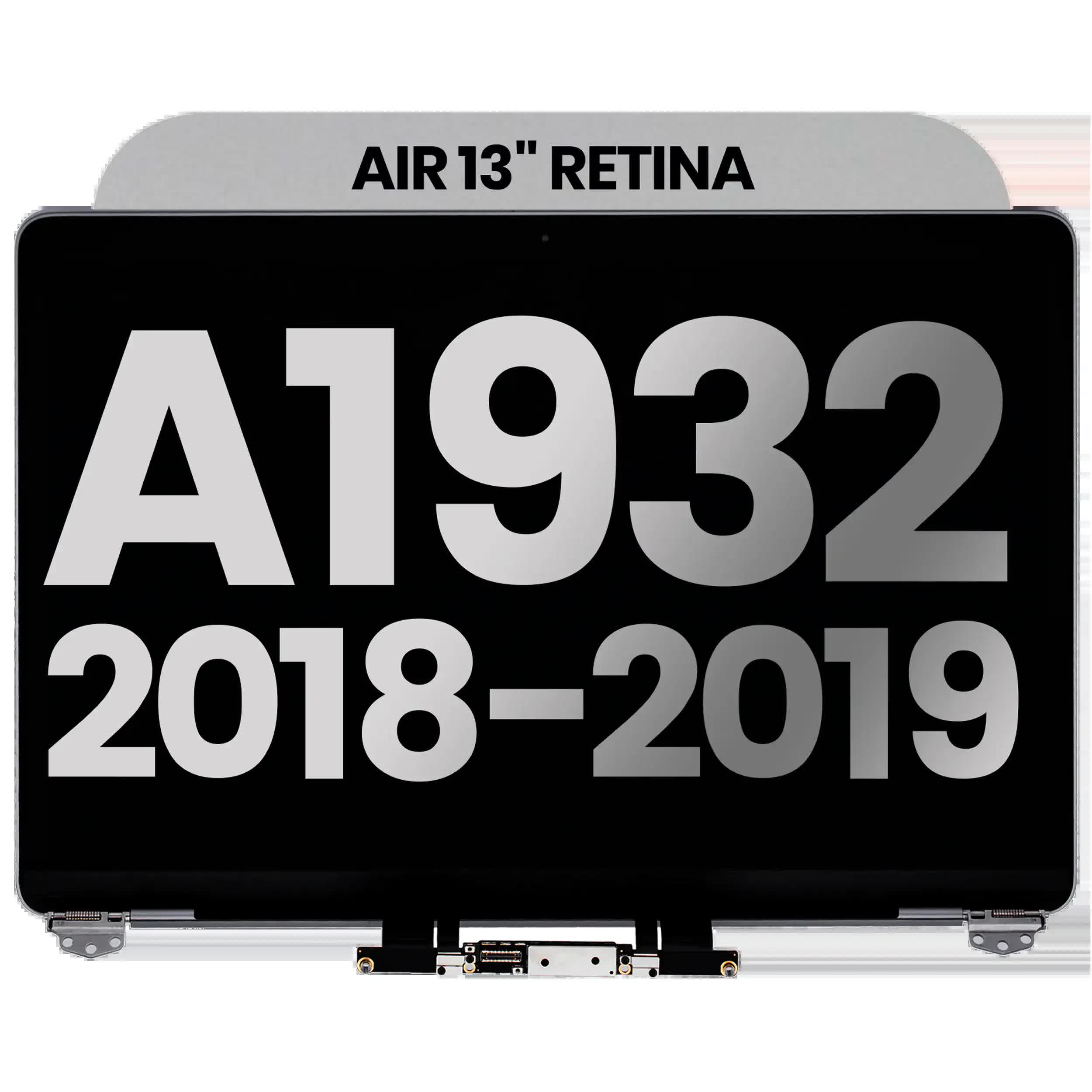 komplette LCD-Displayeinheit für MacBook Air 13" A1932 (2018-2019) (ausgebautes Originalteil: Grade A) (Space Gray)