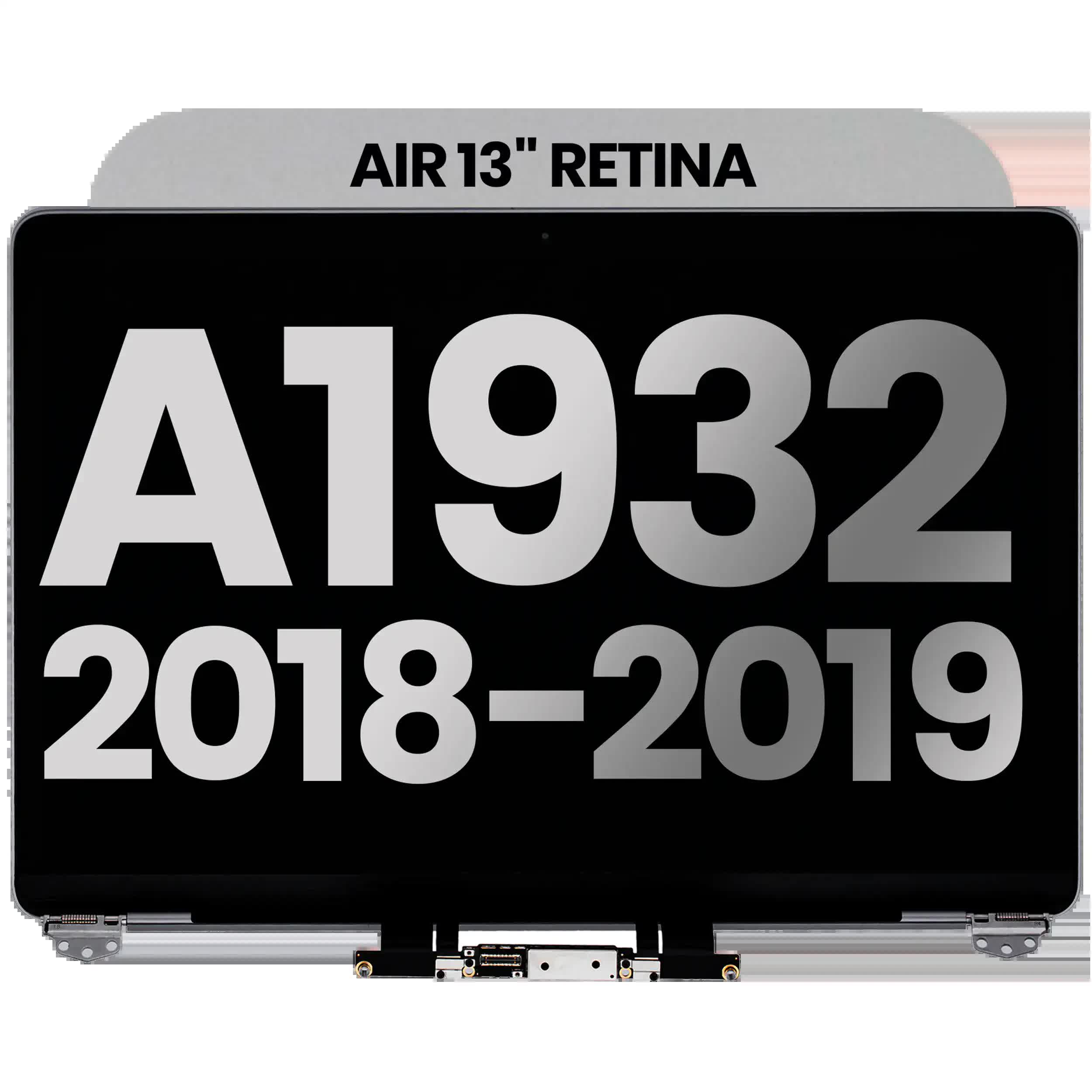 komplette LCD-Displayeinheit für MacBook Air 13" A1932 (2018-2019) (ausgebautes Originalteil: Grade B) (Space Gray)