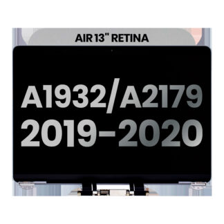komplette LCD-Displayeinheit für MacBook Air 13" A1932 (2019) / A2179 (2020) (ausgebautes Originalteil: Grade A) (Space Gray)