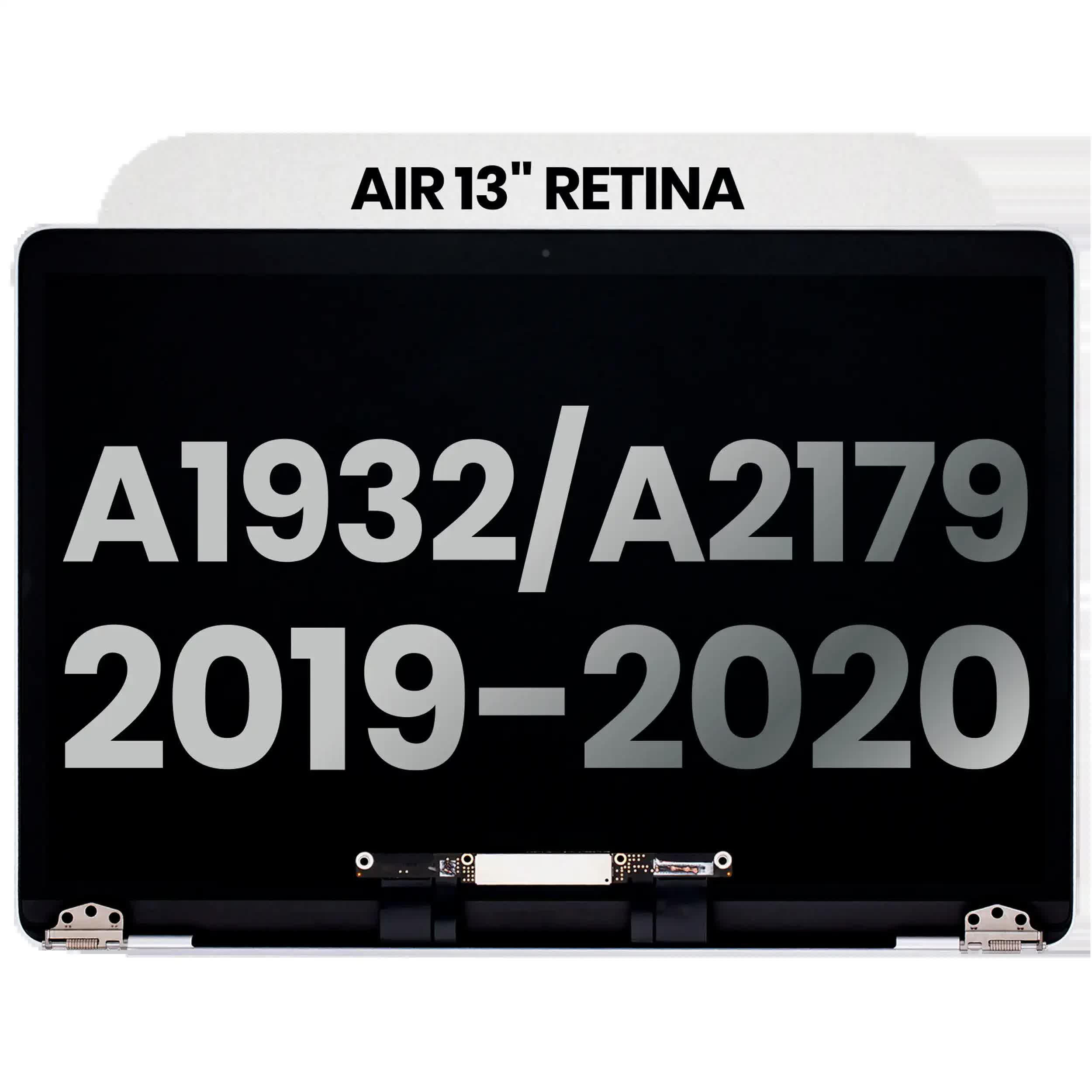 komplette LCD-Displayeinheit für MacBook Air 13" A1932 (2019) / A2179 (2020) (ausgebautes Originalteil: Grade A) (Silver (Silber))
