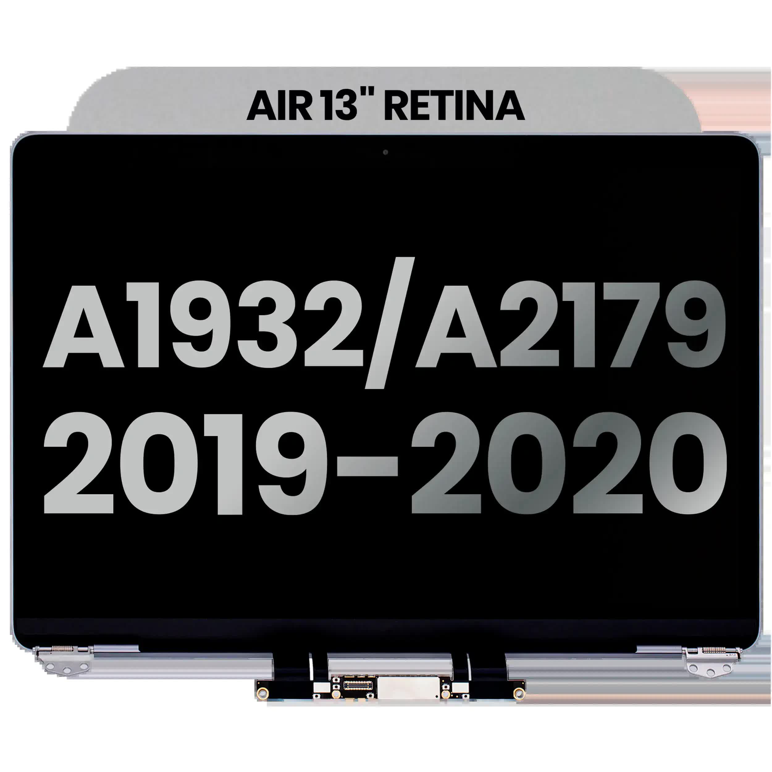 komplette LCD-Displayeinheit für MacBook Air 13" A1932 (2019) / A2179 (2020) (ausgebautes Originalteil: Grade B) (Space Gray)