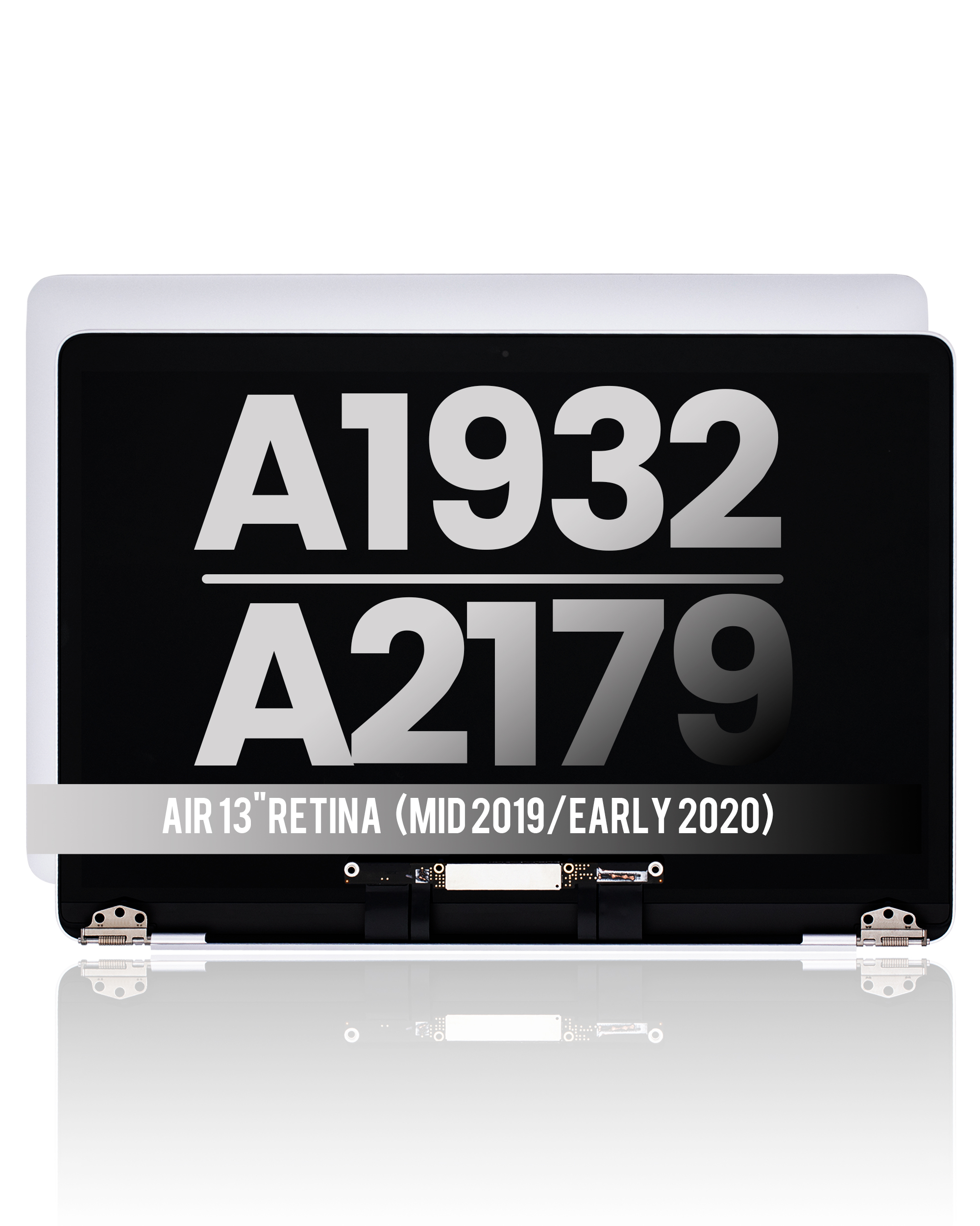 komplette LCD-Displayeinheit für MacBook Air 13" A1932 (2019) / A2179 (2020) (ausgebautes Originalteil: Grade B) (Silver (Silber)) – Bild 2