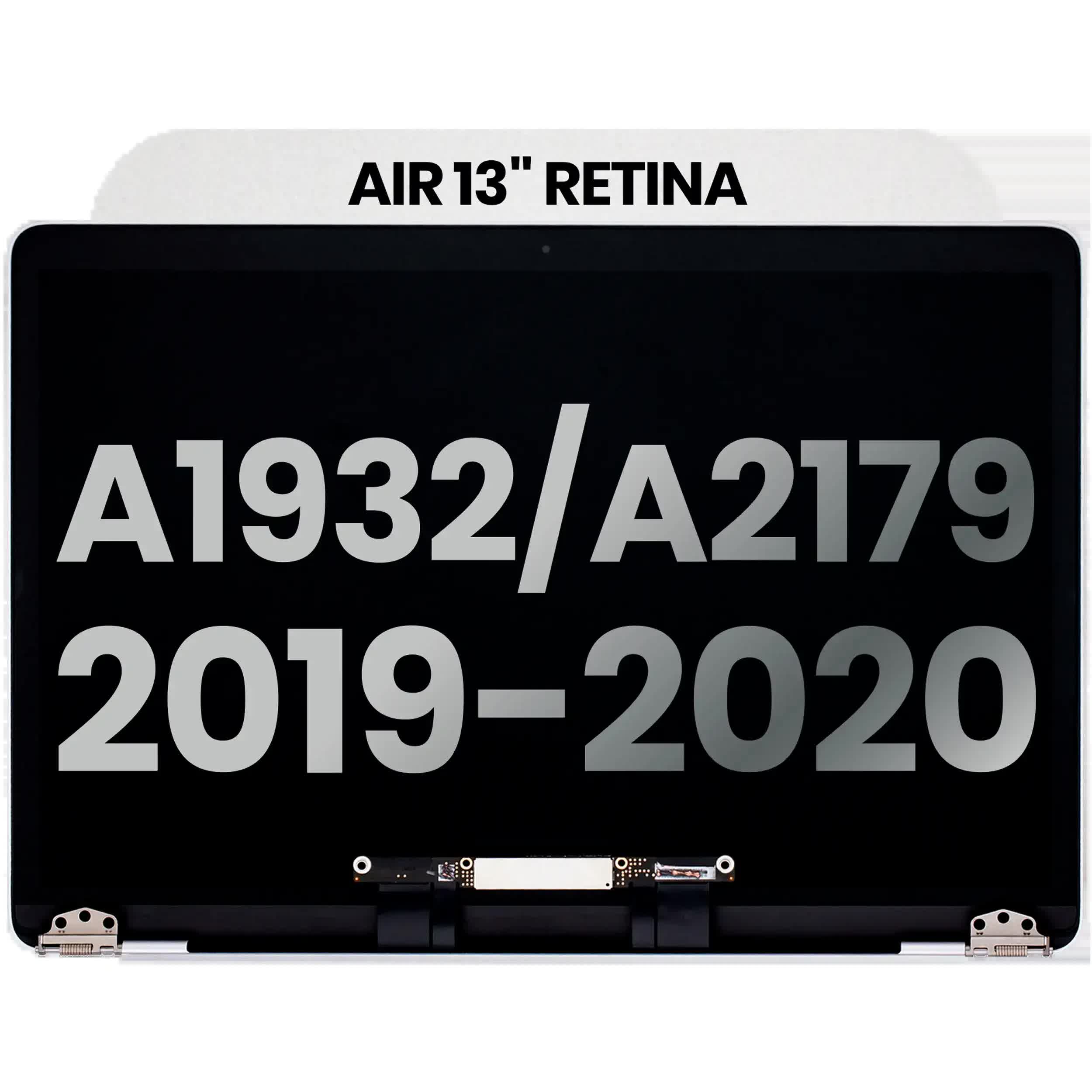 komplette LCD-Displayeinheit für MacBook Air 13" A1932 (2019) / A2179 (2020) (ausgebautes Originalteil: Grade B) (Silver (Silber))