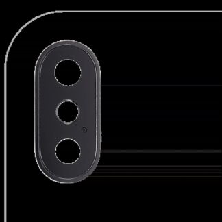 Rückkamera-Glas mit Halterung und Blende für iPhone X (Aftermarket Plus) (Space Gray) (10er-Pack)