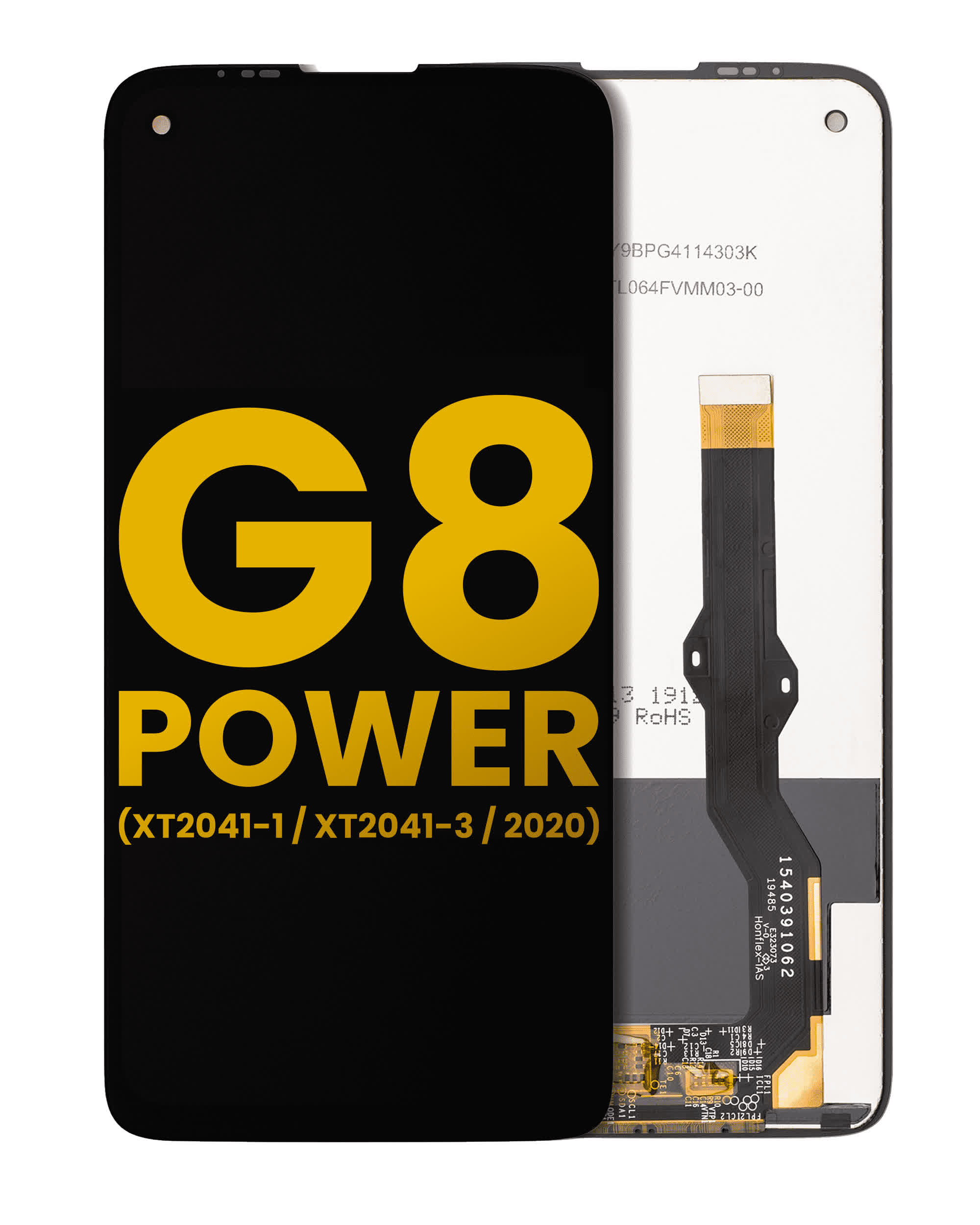 LCD Display ohne Rahmen für Motorola Moto G8 Power (XT2041-1 / XT2041-3 / 2020) (professionell aufgearbeitet)