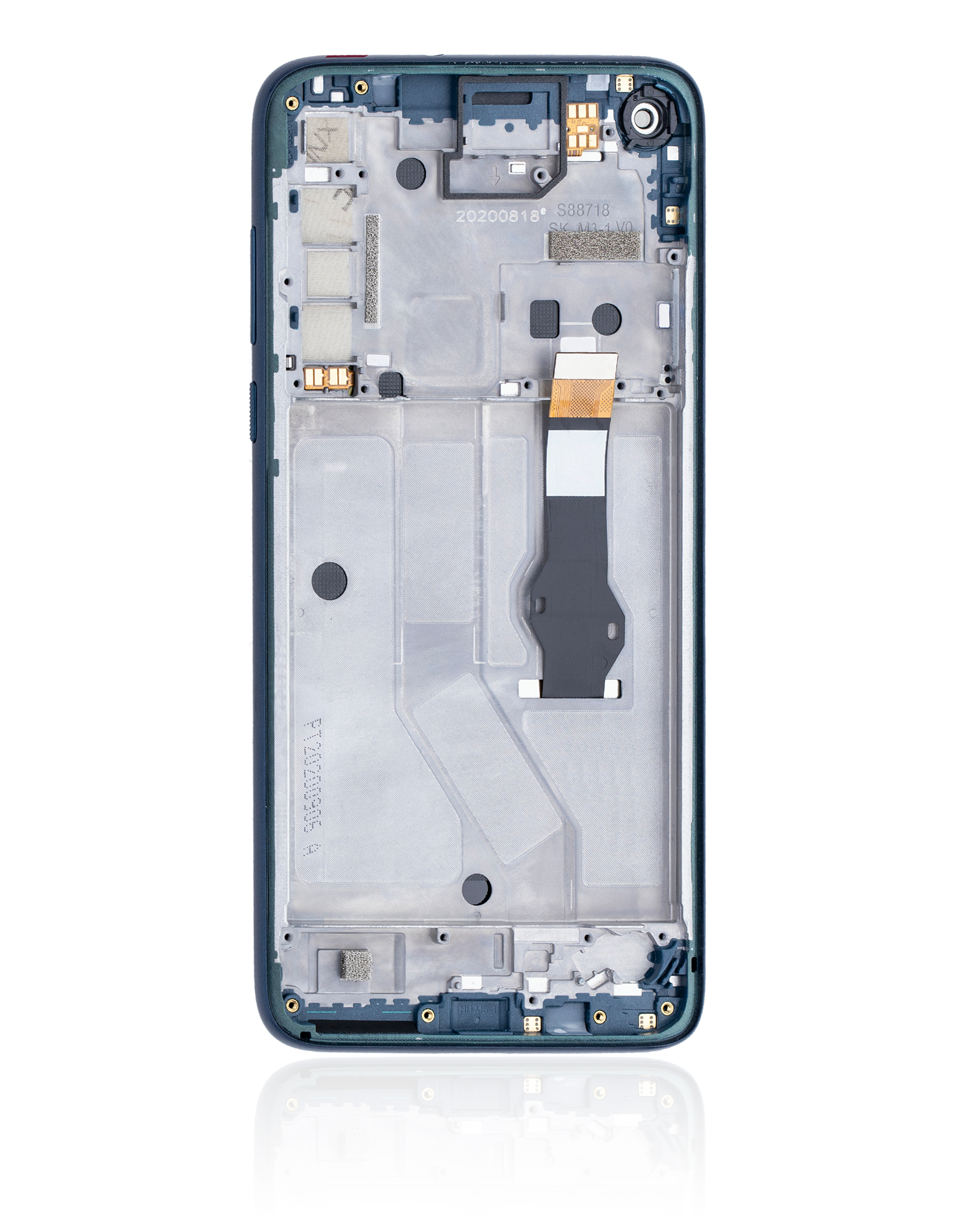 LCD Display mit Rahmen für Motorola Moto G8 Power (XT2041-1 / XT2041-3 / 2020) (professionell aufgearbeitet) (Capri Blue) – Bild 3