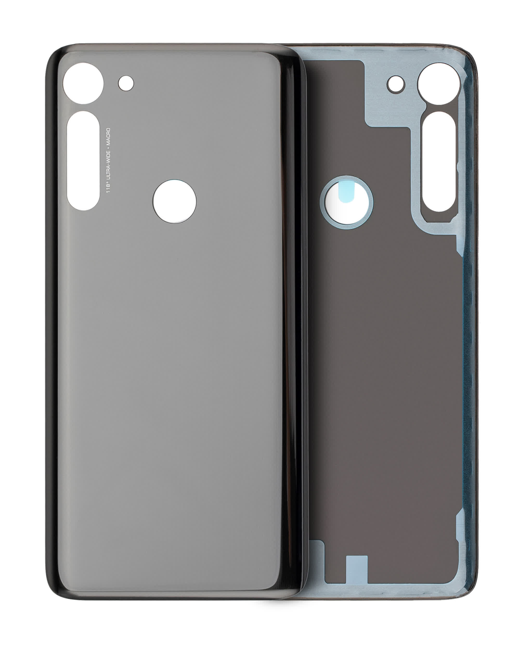 Rückdeckelglas für Motorola Moto G8 Power (XT2041-1 / XT2041-3 / 2020) (Smoke Black)