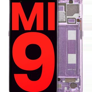 OLED Display mit Rahmen für Xiaomi Mi 9 (Aftermarket Plus) (Lavender Violet)