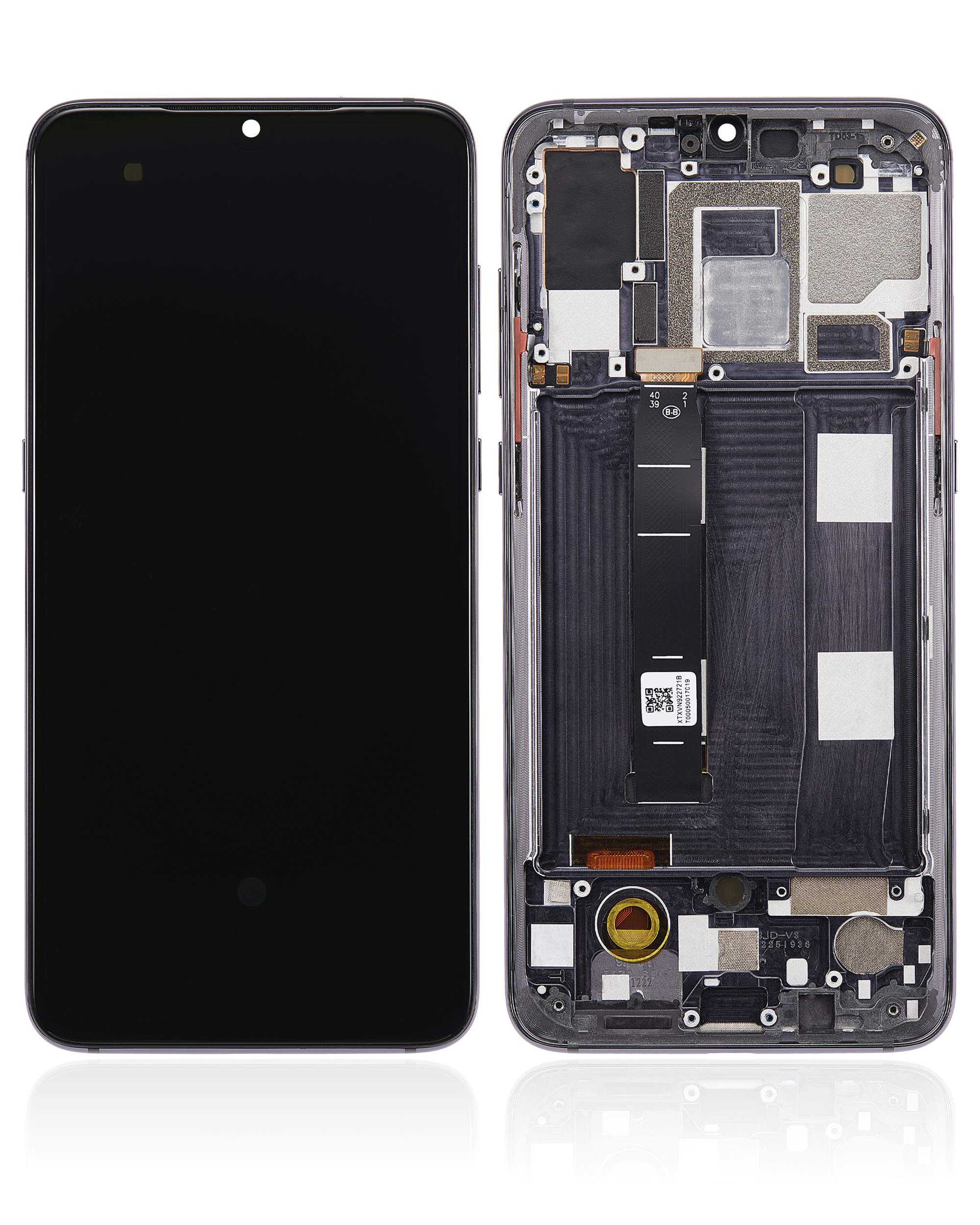 OLED Display mit Rahmen für Xiaomi Mi 9 (Aftermarket Plus) (Piano Black) – Bild 2