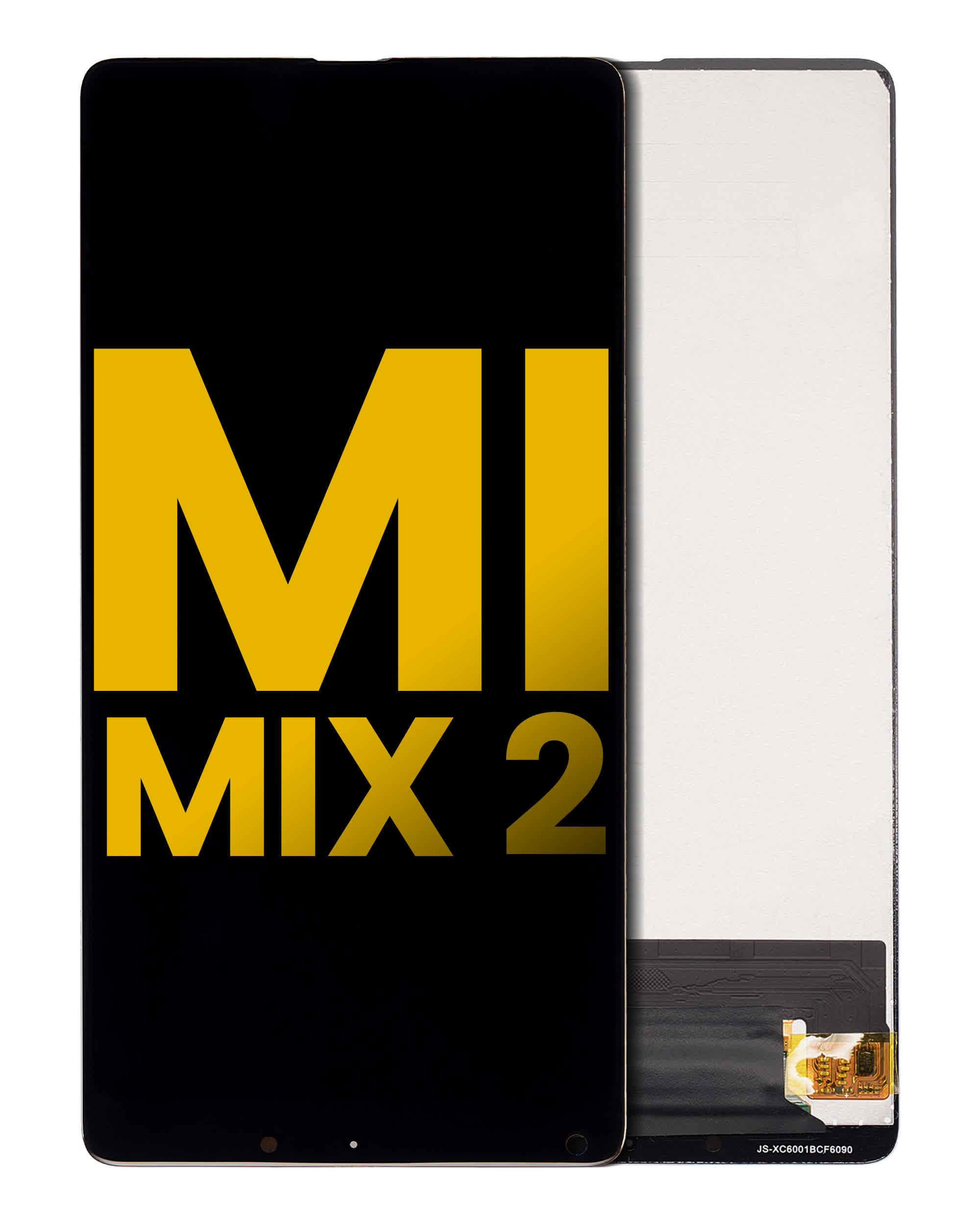 LCD Display ohne Rahmen für Xiaomi Mi Mix 2 (professionell aufgearbeitet) (Black (Schwarz))