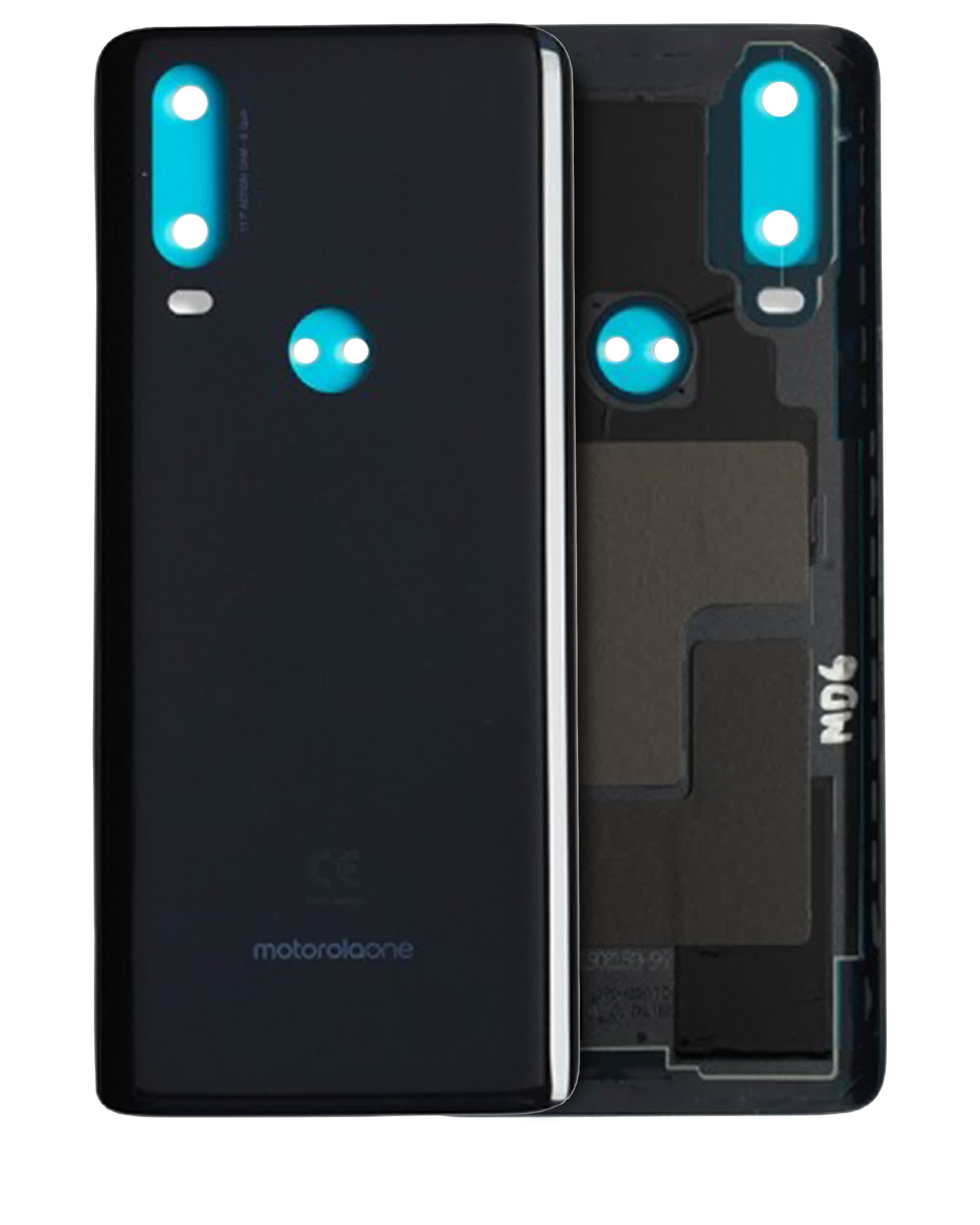 Rückdeckelglas für Motorola One Action (XT2013-1 / XT2013-2 / XT2013-4 / 2019) (Original) (Denim Blue)
