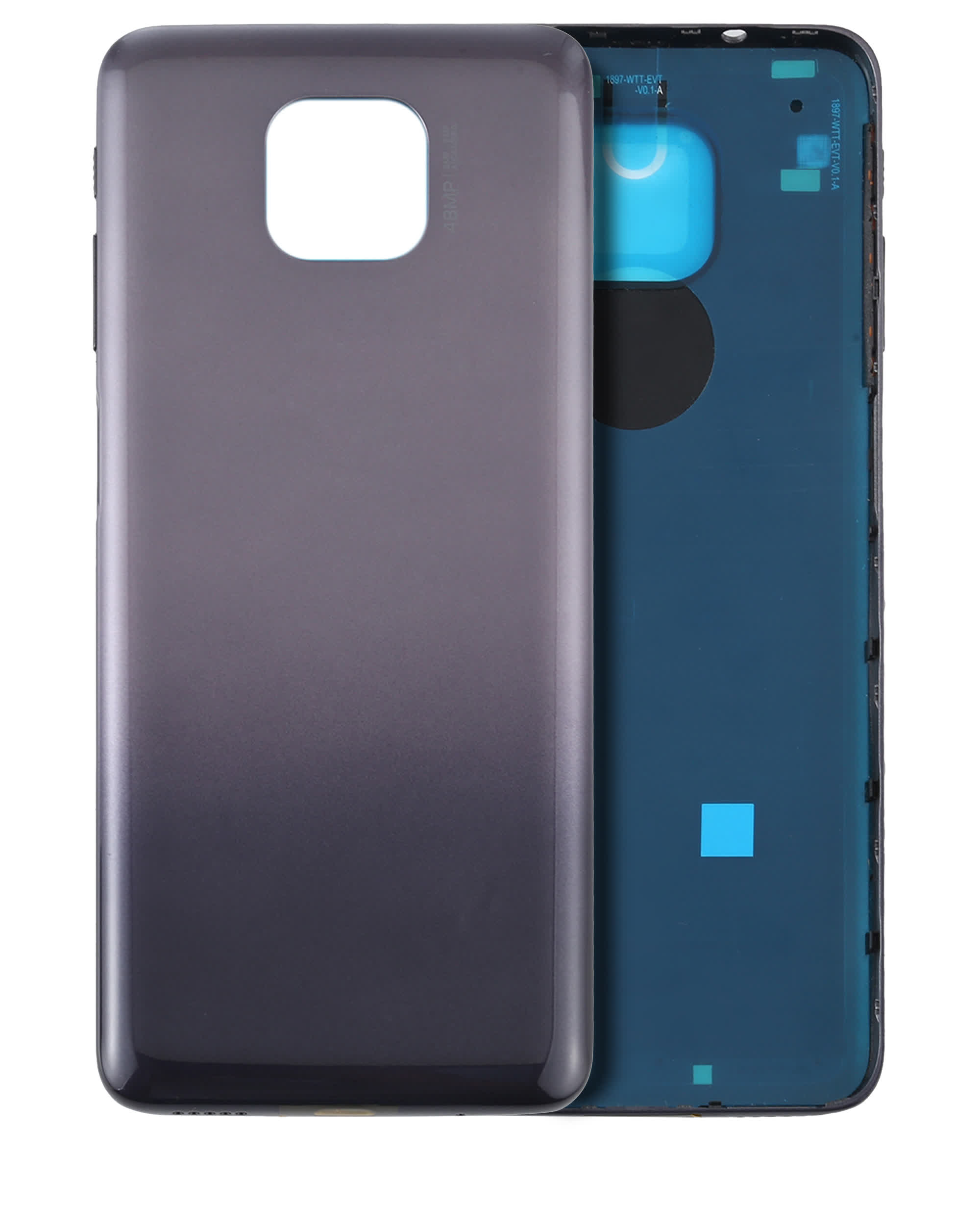 Rückdeckelglas für Motorola Moto G Play (XT2093 / 2021) (Original) (Flash Gray)