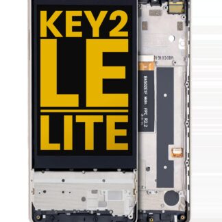 LCD Display mit Rahmen für BlackBerry KEY2 LE / Lite (BBE100 Series) (professionell aufgearbeitet) (Champagne)