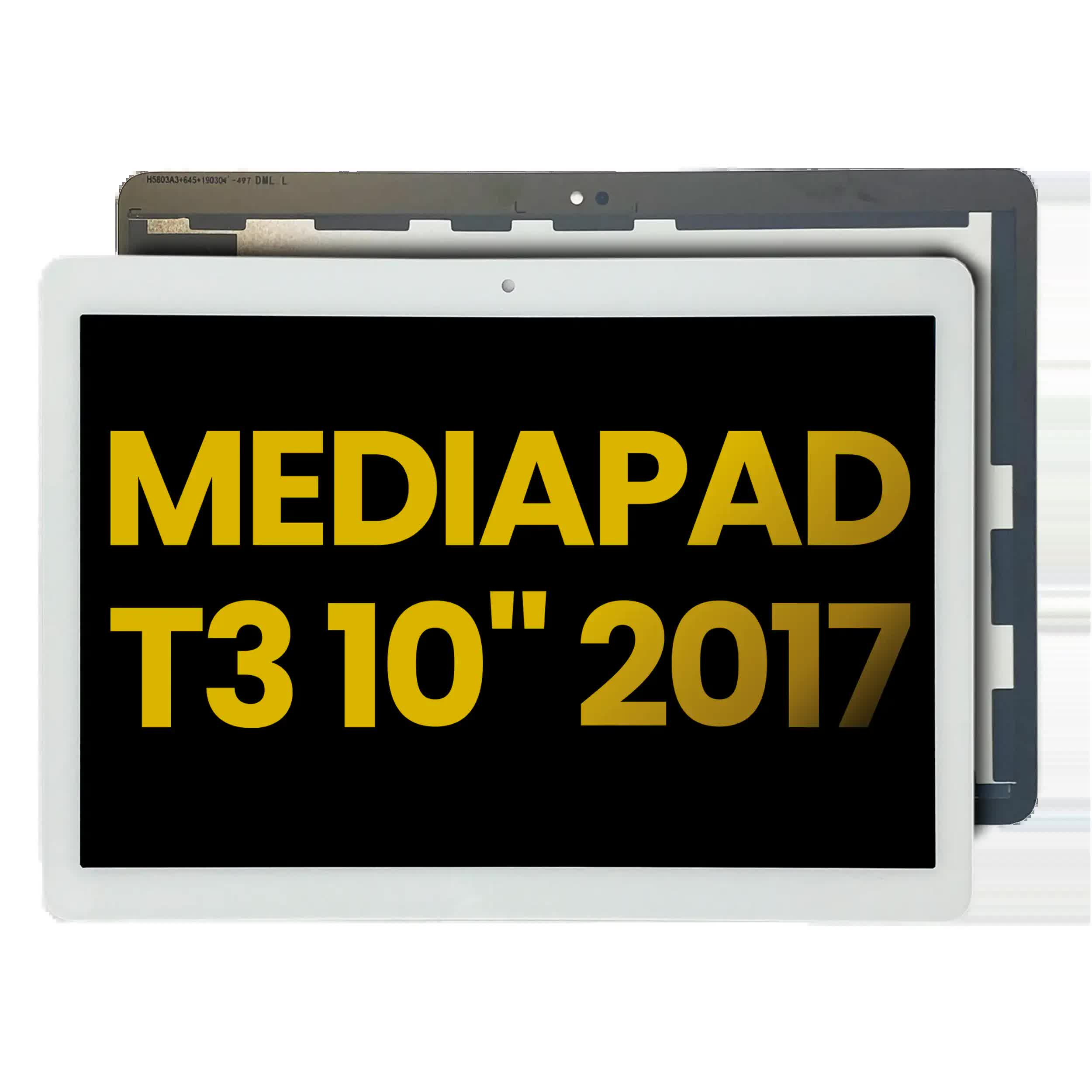 LCD Display ohne Rahmen für Huawei MediaPad T3 10" 2017 (professionell aufgearbeitet) (White (Weiß))