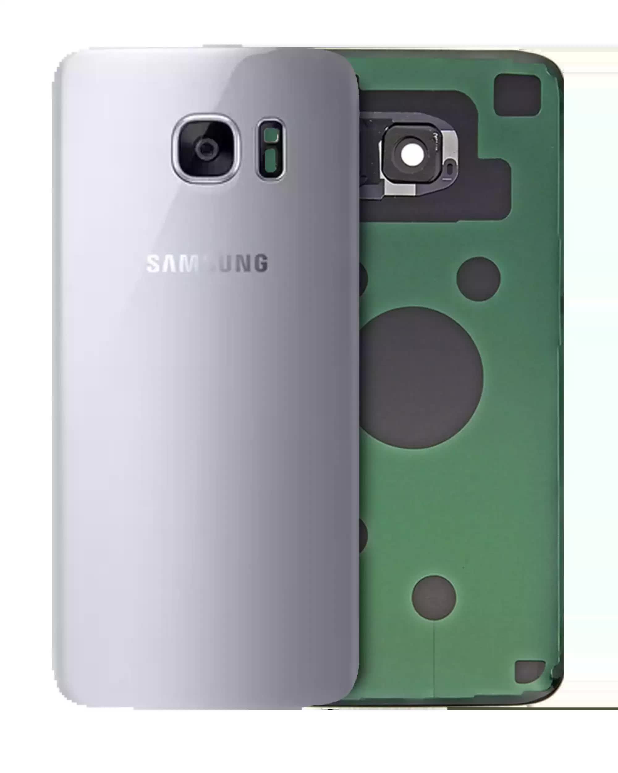 Rückdeckelglas für Samsung Galaxy S7 Edge (Service Pack) (Silver Titanium)