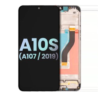 LCD Display mit Rahmen für Samsung Galaxy A10s (A107 / 2019) (Service Pack)