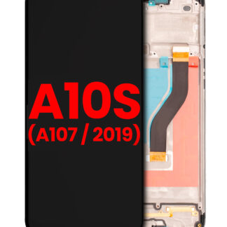 LCD Display mit Rahmen für Samsung Galaxy A10s (A107 / 2019) (Aftermarket Plus)