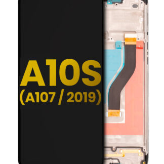 LCD Display mit Rahmen für Samsung Galaxy A10s (A107 / 2019) (professionell aufgearbeitet)