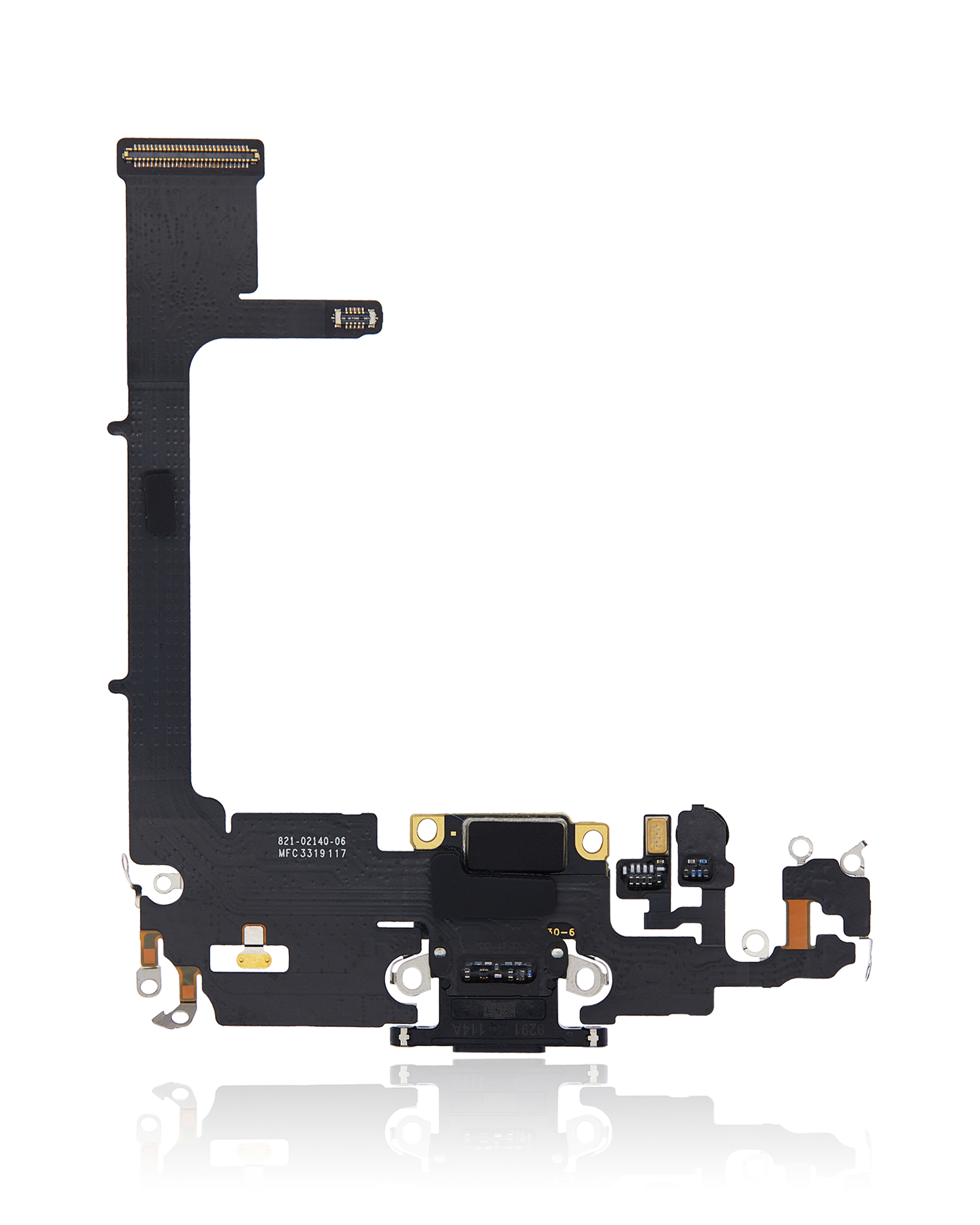 Ladebuchse Flexkabel mit Platine für iPhone 11 Pro (ausgebautes Originalteil) (Space Gray) – Bild 3