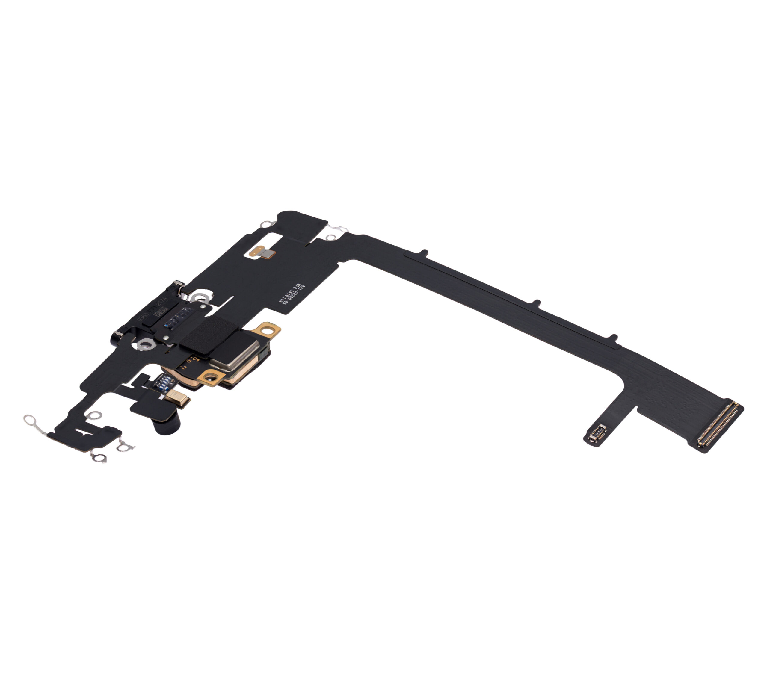 Ladebuchse Flexkabel mit Platine für iPhone 11 Pro Max (ausgebautes Originalteil) (Space Gray) – Bild 4