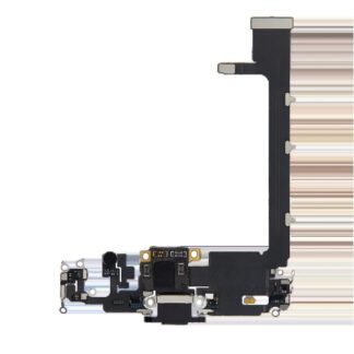 Ladebuchse Flexkabel mit Platine für iPhone 11 Pro Max (ausgebautes Originalteil) (Space Gray)