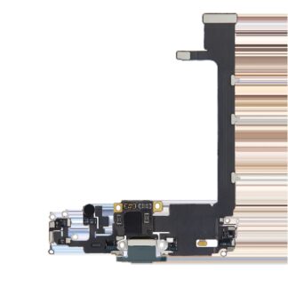 Ladebuchse Flexkabel mit Platine für iPhone 11 Pro Max (ausgebautes Originalteil) (Midnight Green)