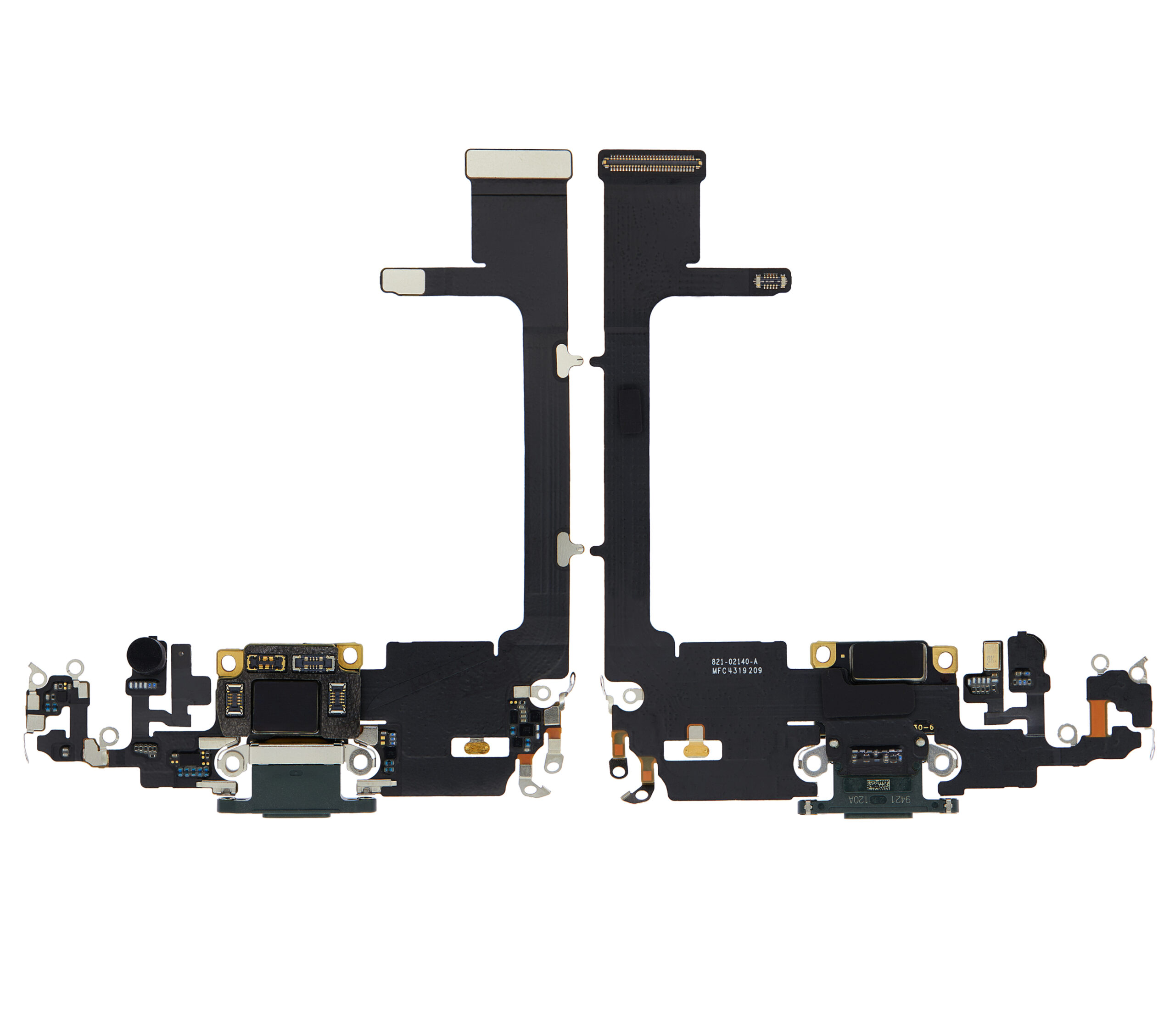Ladebuchse Flexkabel mit Platine für iPhone 11 Pro (ausgebautes Originalteil) (Midnight Green) – Bild 2