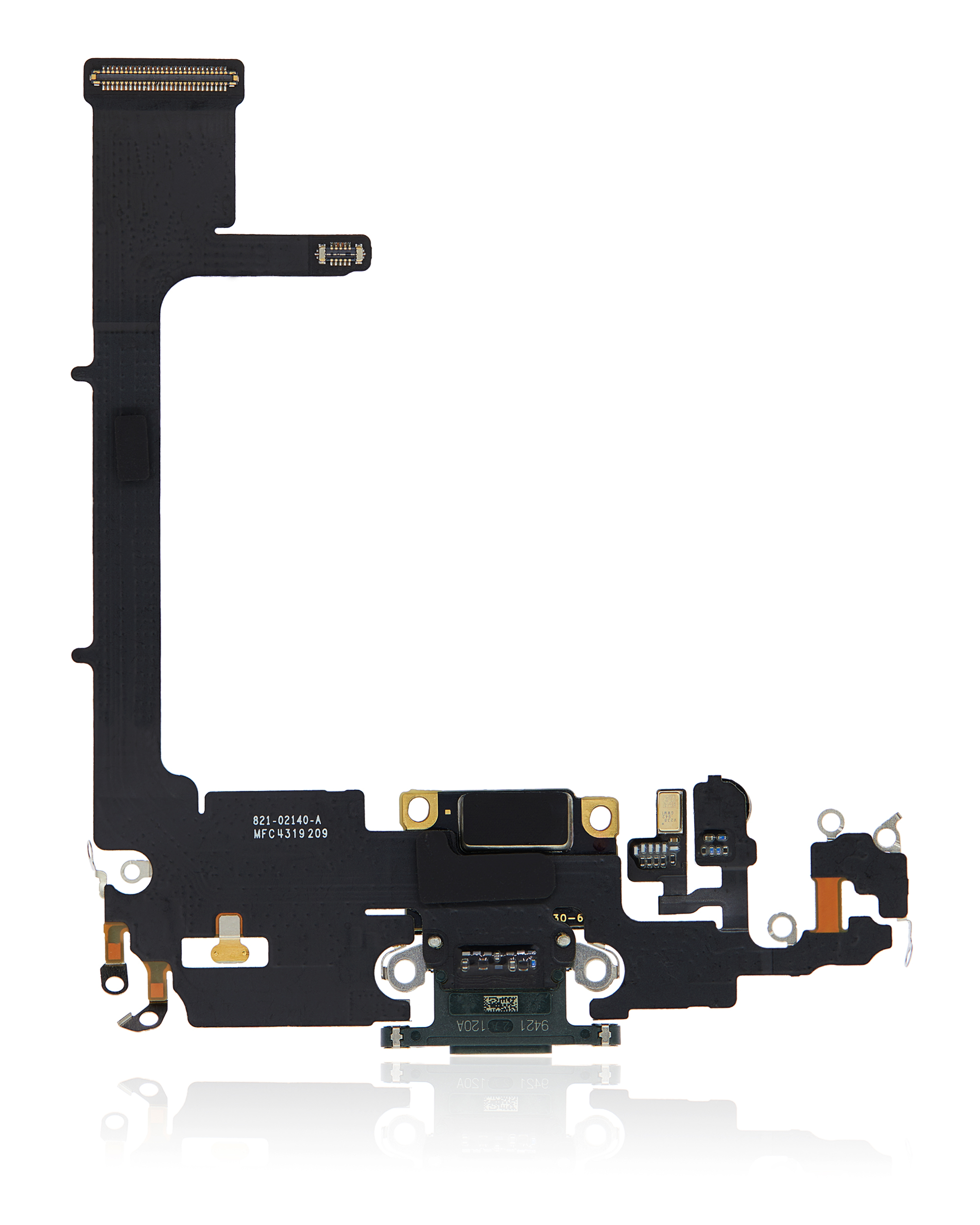 Ladebuchse Flexkabel mit Platine für iPhone 11 Pro (ausgebautes Originalteil) (Midnight Green) – Bild 3
