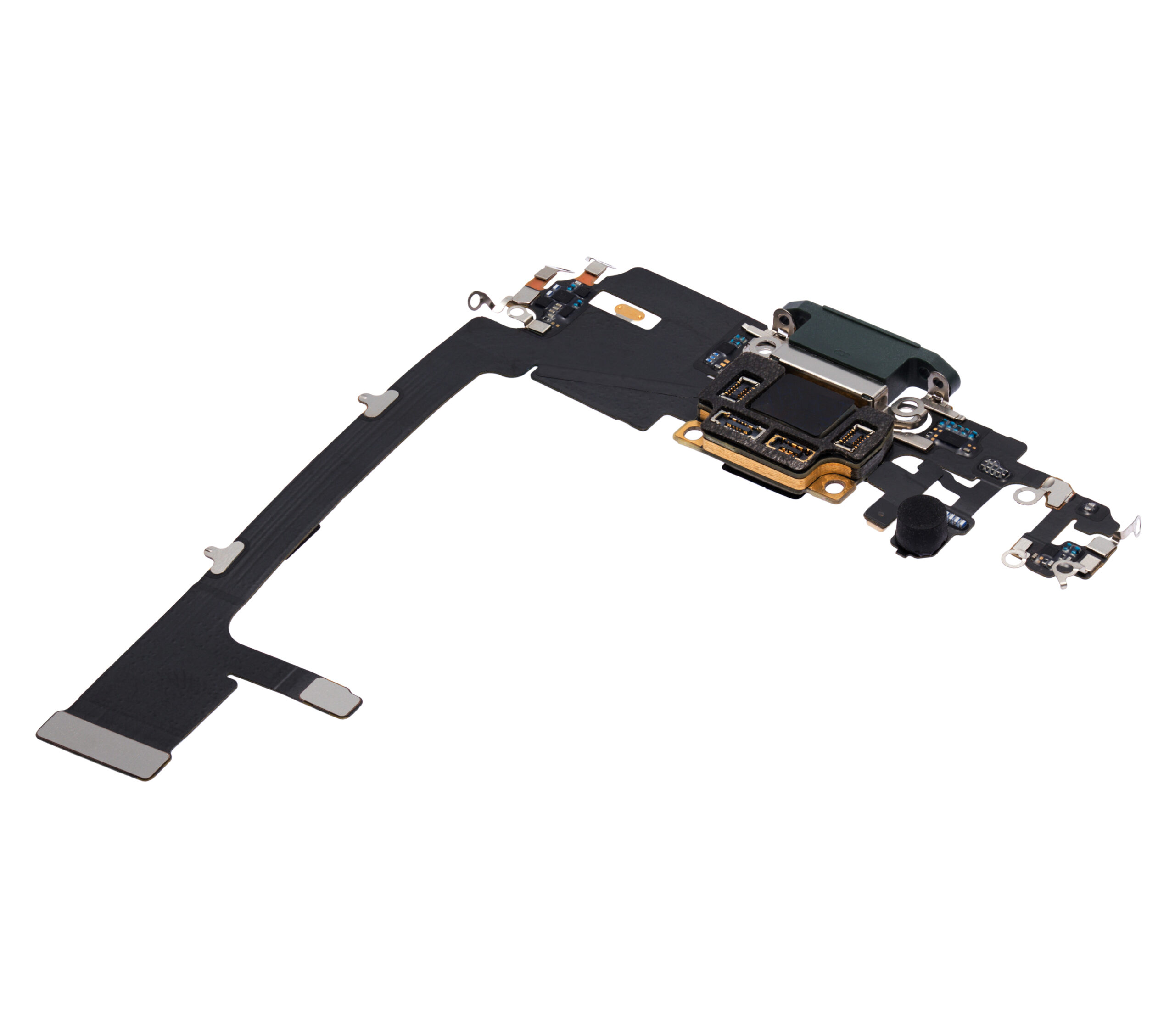 Ladebuchse Flexkabel mit Platine für iPhone 11 Pro (ausgebautes Originalteil) (Midnight Green) – Bild 4