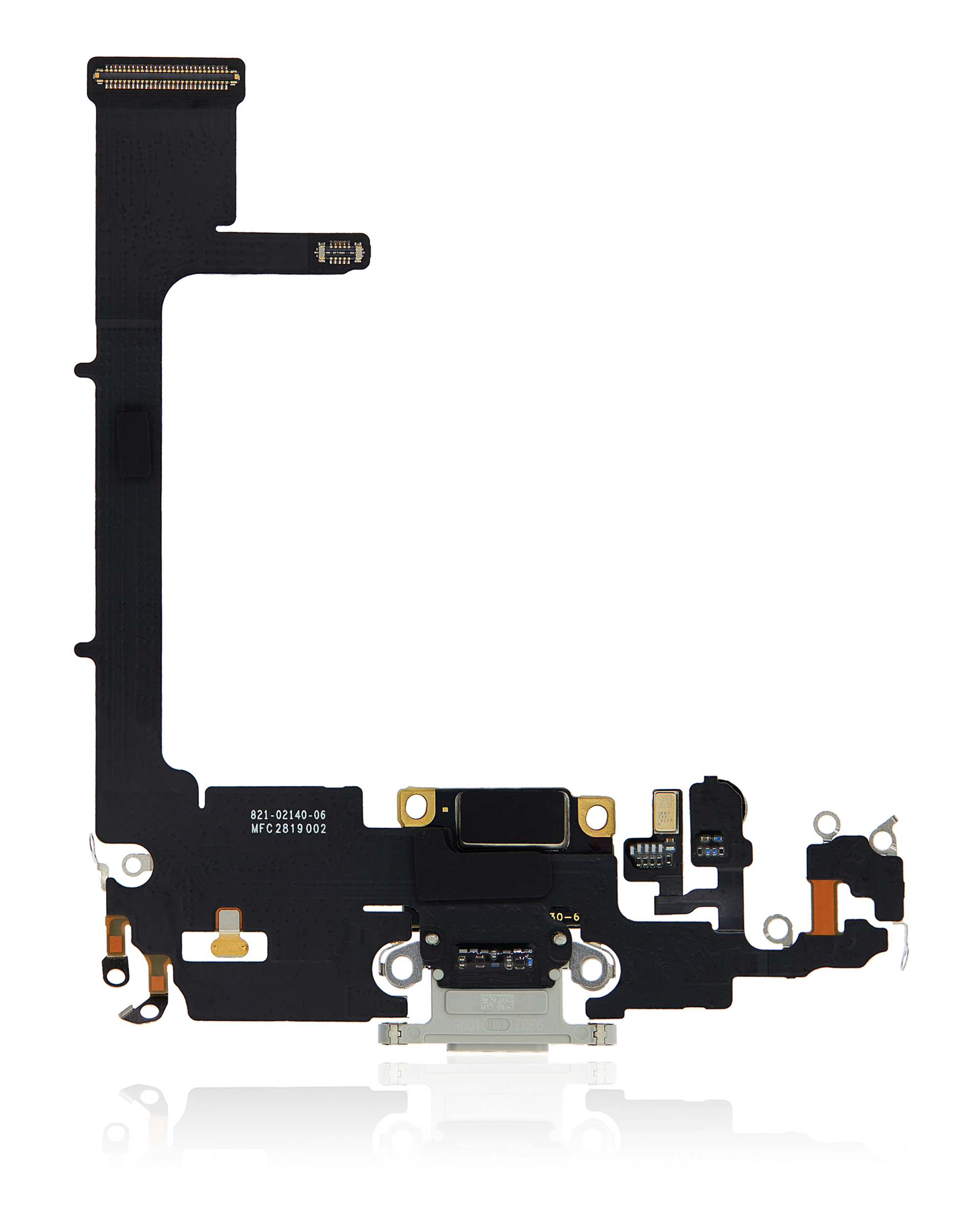 Ladebuchse Flexkabel mit Platine für iPhone 11 Pro (ausgebautes Originalteil) (Silver (Silber)) – Bild 3