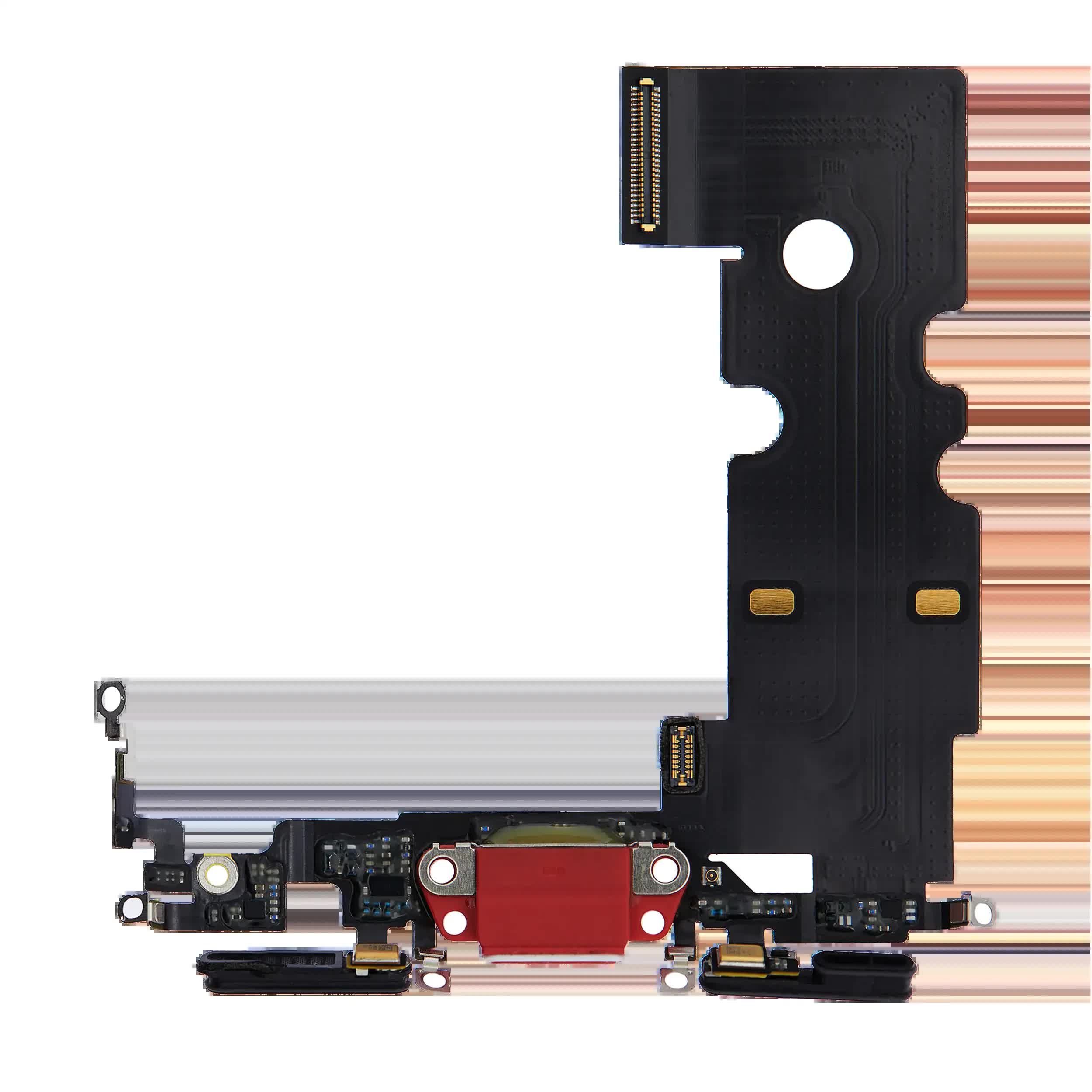 Ladebuchse Flexkabel für iPhone SE (2020) (ausgebautes Originalteil) (Red (Rot))