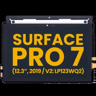 LCD Display mit Touchscreen-Digitizer für Microsoft Surface Pro 7 (Extension Kabel Included) (1866 / Version 2: LP123WQ2) (professionell aufgearbeitet)